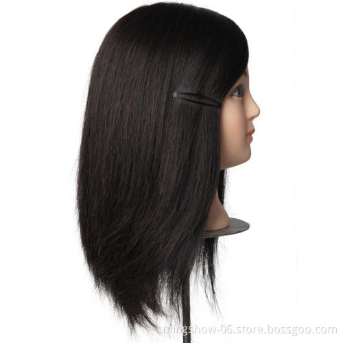 100 Human hair mannequin head with hair on sale
